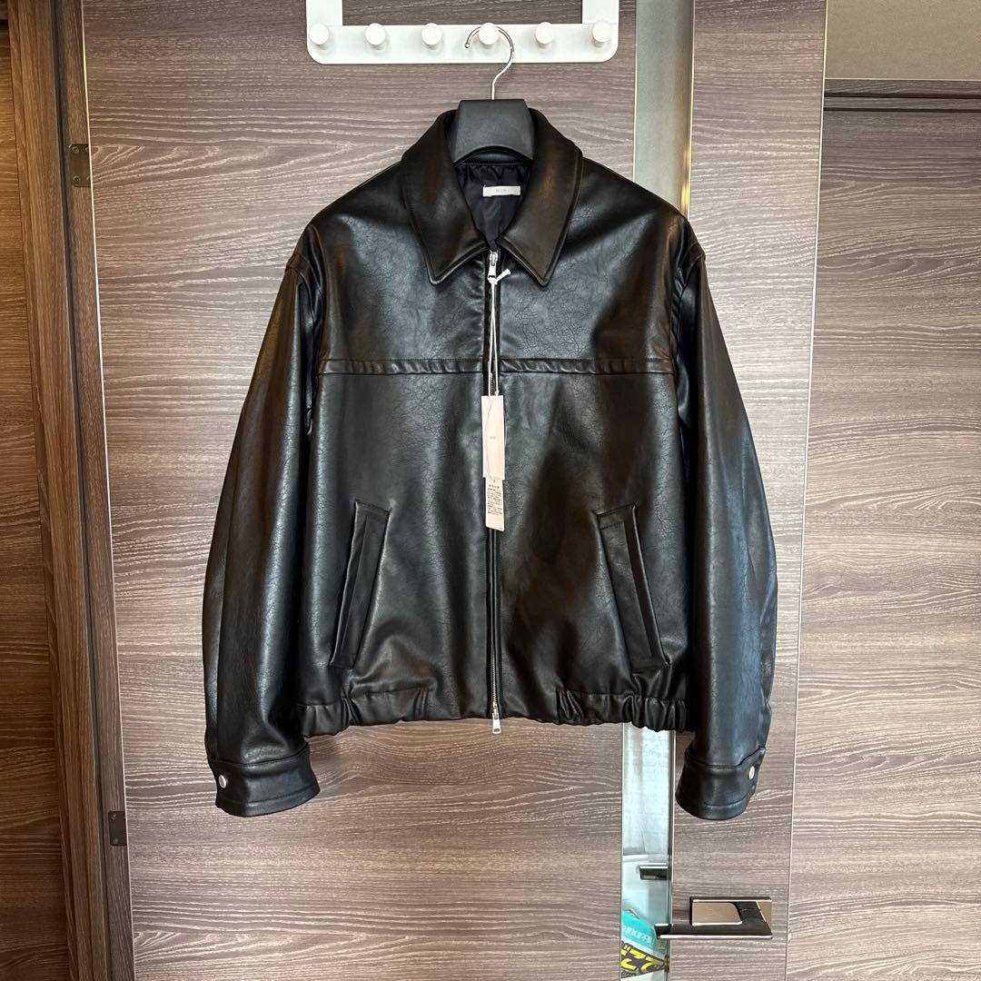 ジャケット・アウター 26ss WYM ARTIFICIAL GRAIN ZIP BLOUSON