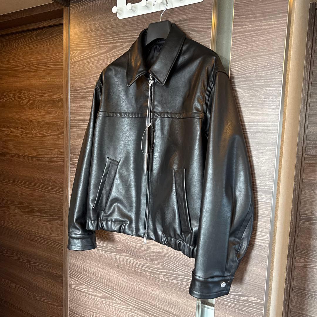 ジャケット・アウター 26ss WYM ARTIFICIAL GRAIN ZIP BLOUSON