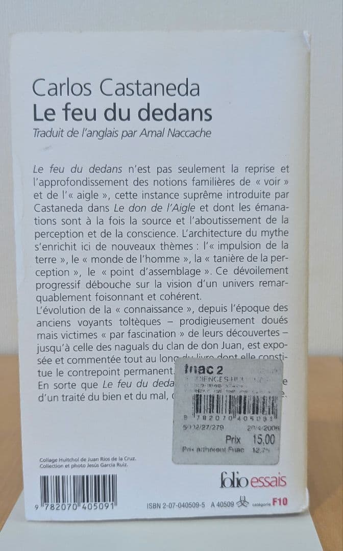 Carlos Castaneda フランス語著作 8冊セット