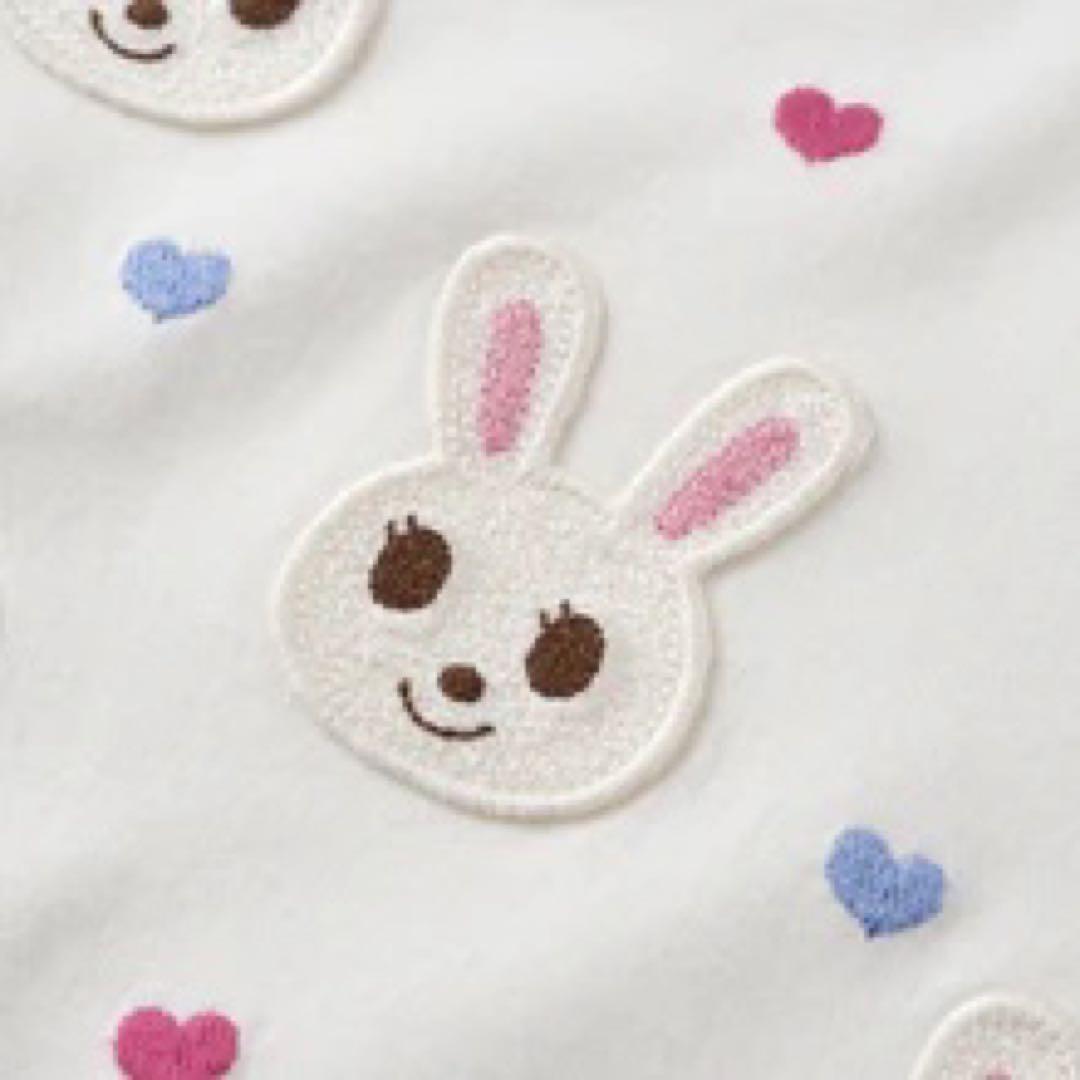 【新品未使用】ミキハウス　うさこちゃん　Tシャツ　半袖　白　サイズ80