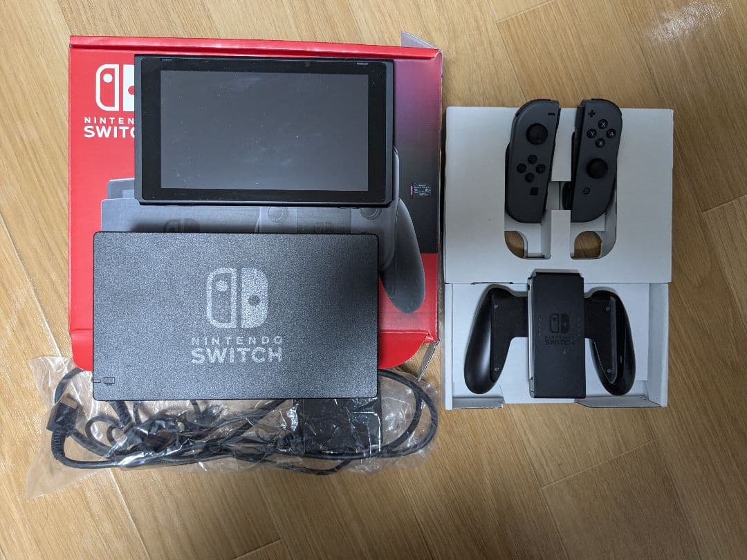 【訳あり】Nintendo Switch 本体(グレー)64GB SDカード付き