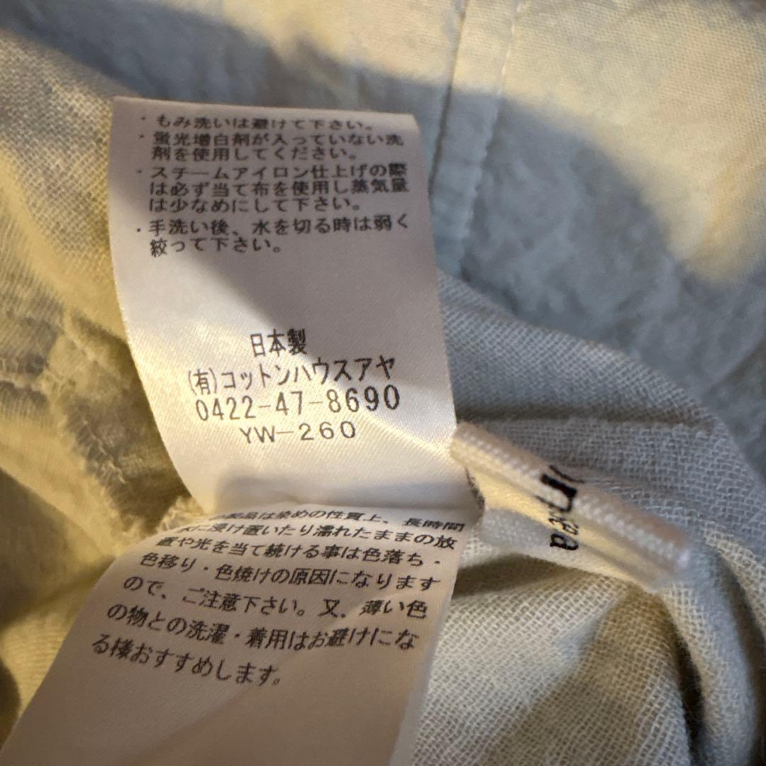 コットンハウスアヤ　コットンデザインワンピース　羽織　ベージュ　　日本製　極美品