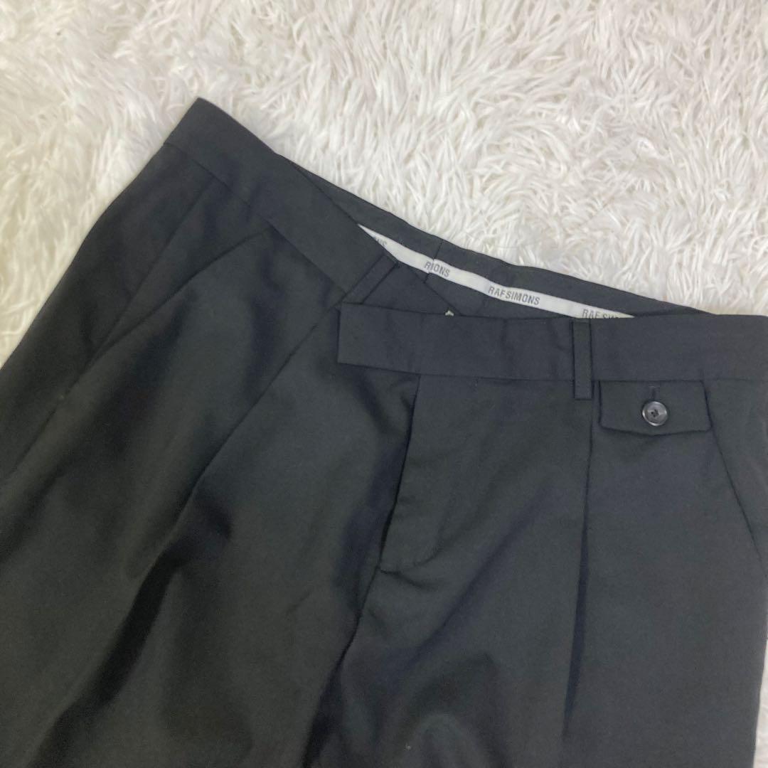RAF SIMONS 09SS スラックスパンツ ブラック ウール サイズ50