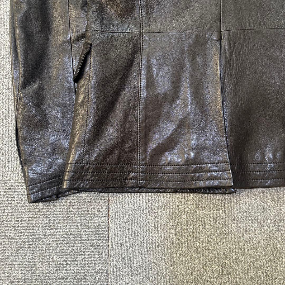 名作 GUCCI トムフォード期 レザージャケット テーラード ブラック46