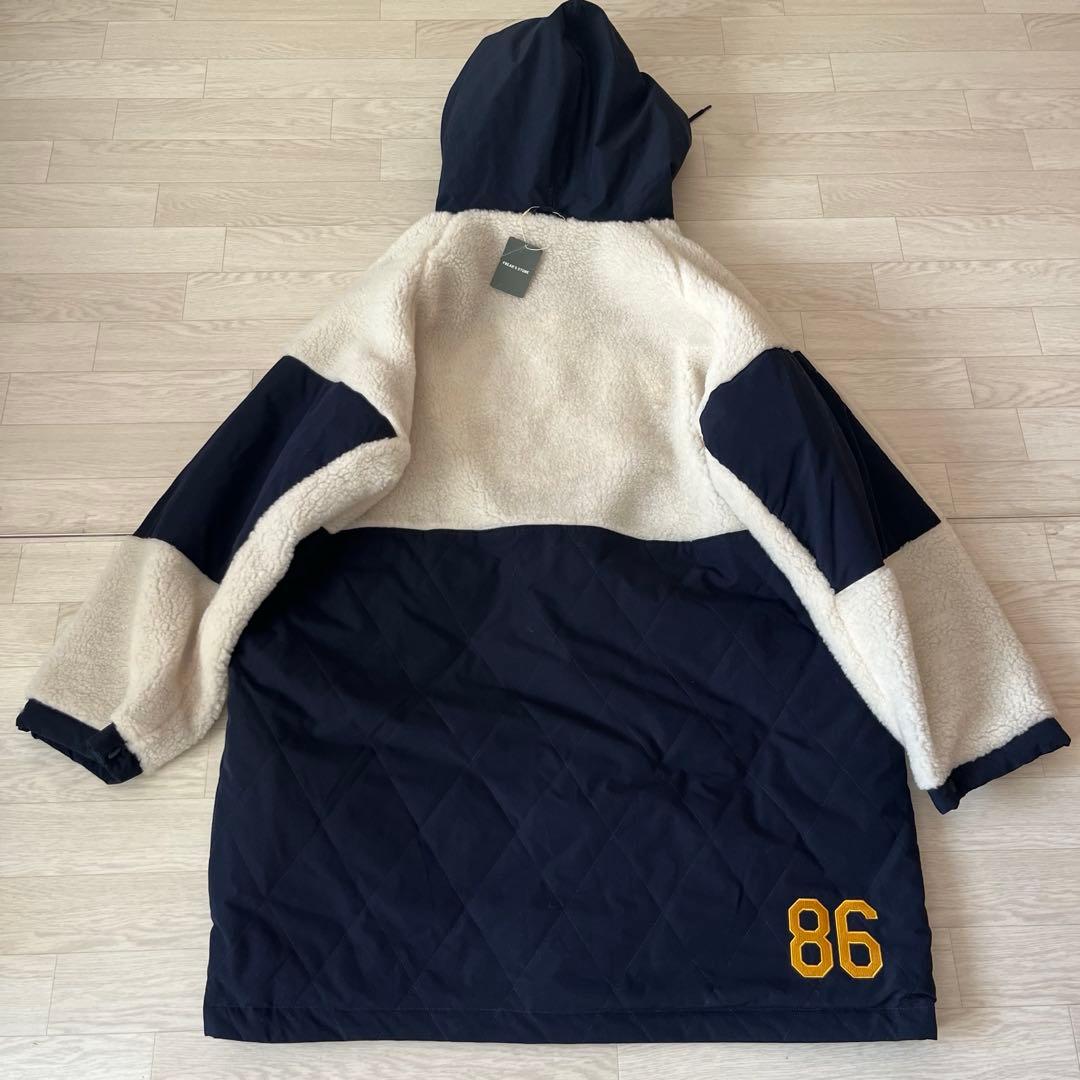 【美品タグ付き・XL】ケボズ×フリークスストア リバーシブル ベンチコート ボア