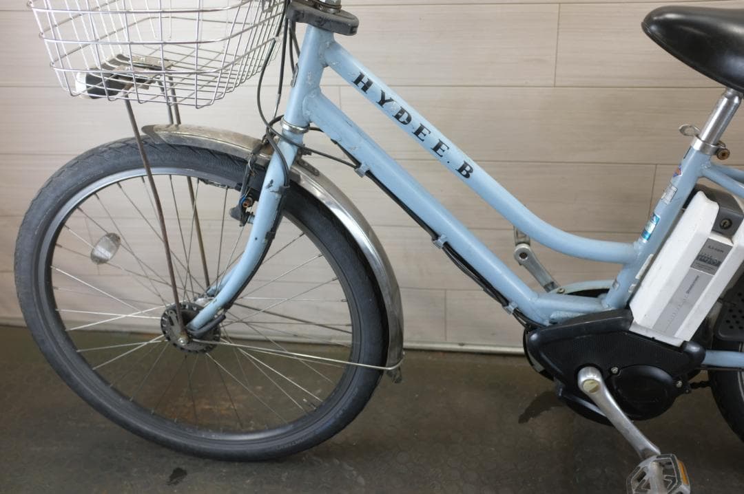 ぽぽぽ )HYDEE.B　26インチ　3段　8.9Ah充電器あり 6日お届