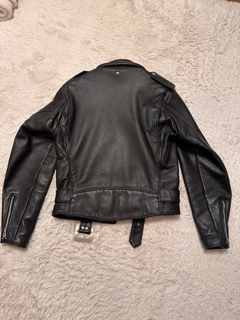 Schott Perfecto ブラックレザーライダースジャケット 36