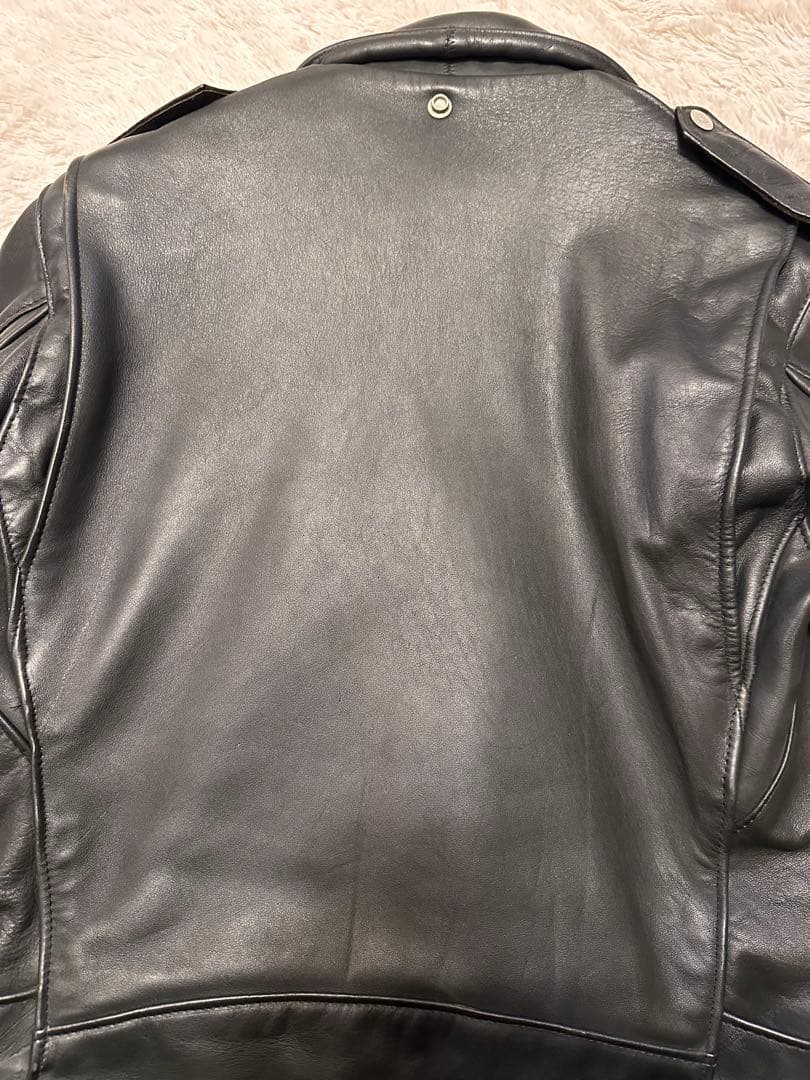 Schott Perfecto ブラックレザーライダースジャケット 36