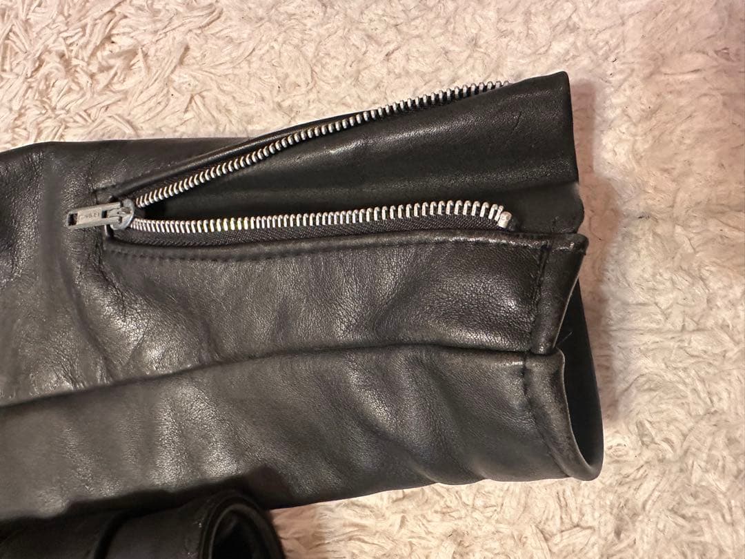 Schott Perfecto ブラックレザーライダースジャケット 36