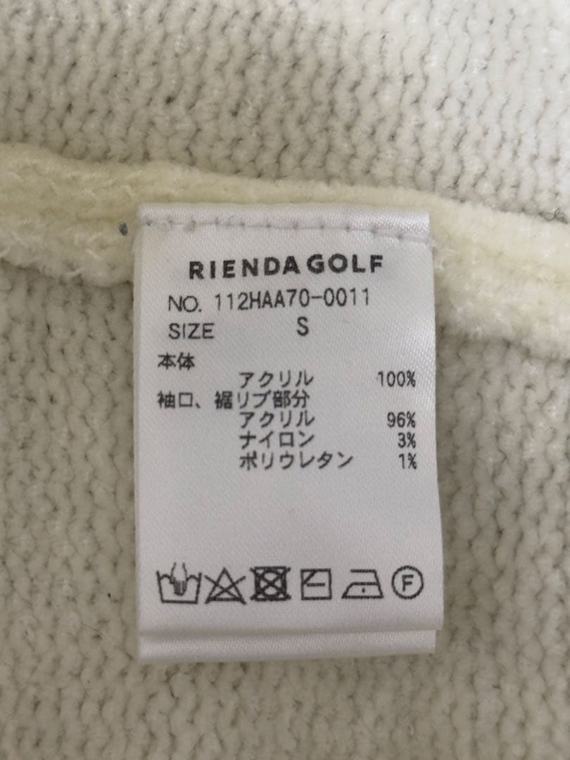 RIENDA GOLF ニット ホワイト Sサイズ