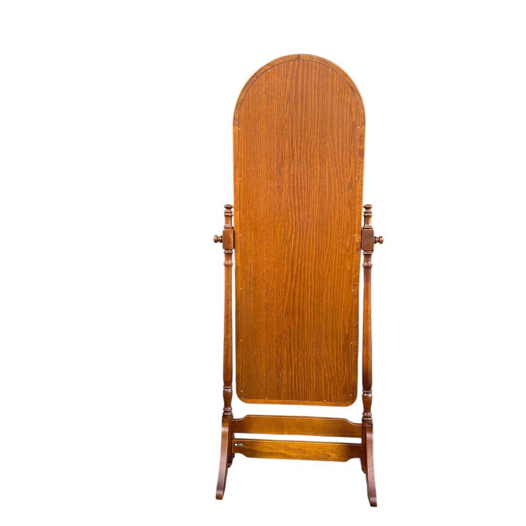 【美品・送料込】karimoku カリモク スタンドミラー ダークブラウン