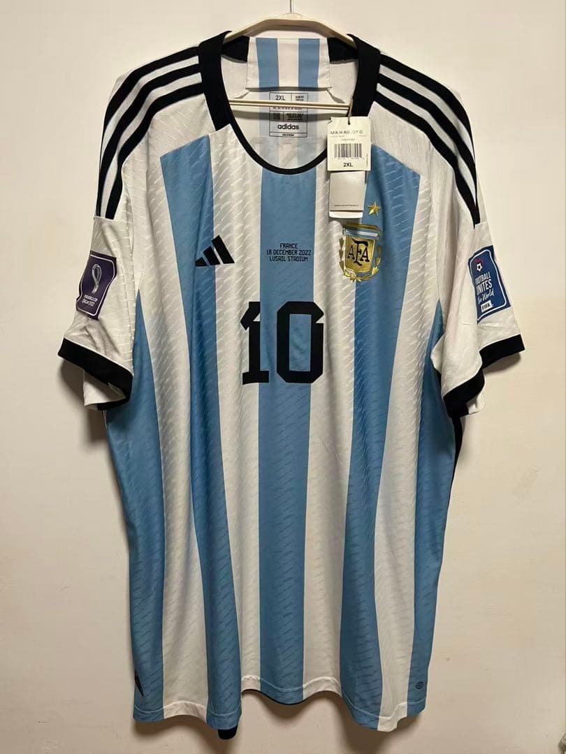 新品タグ付/正規品/選手用仕樣 アルゼンチン代表 メッシ 2022 WC 決勝