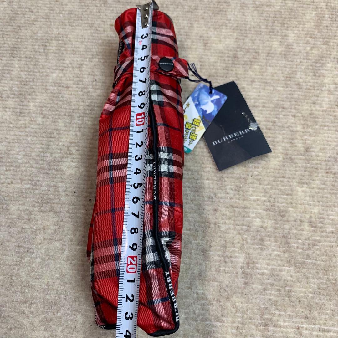 BURBERRY ピンク 折りたたみ傘 晴雨兼用柄物