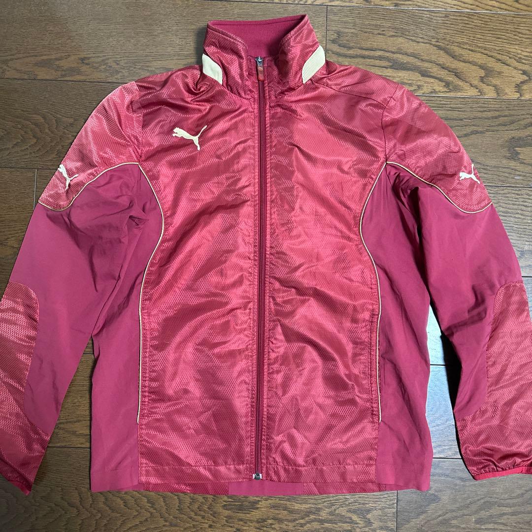 【希少】Puma（プーマ）キングカズコレクション ピステ上下セット エンジ色