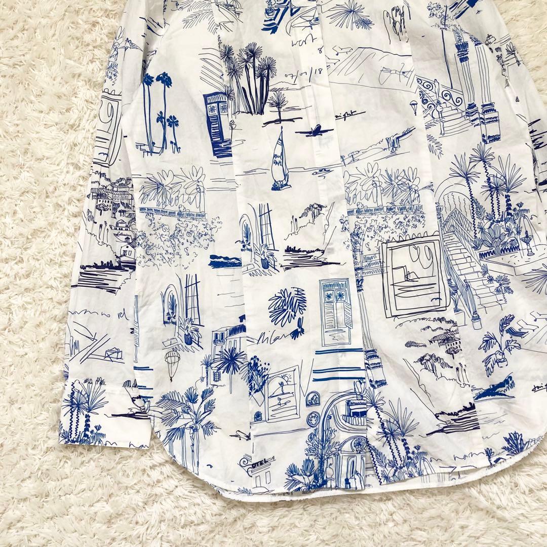 極美品✨ポールスミス 落書き風 シャツ 長袖 40