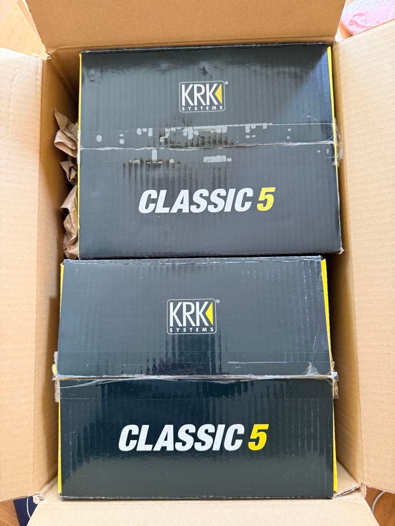 2台 KRK CLASSIC 5 パワードスタジオモニター
