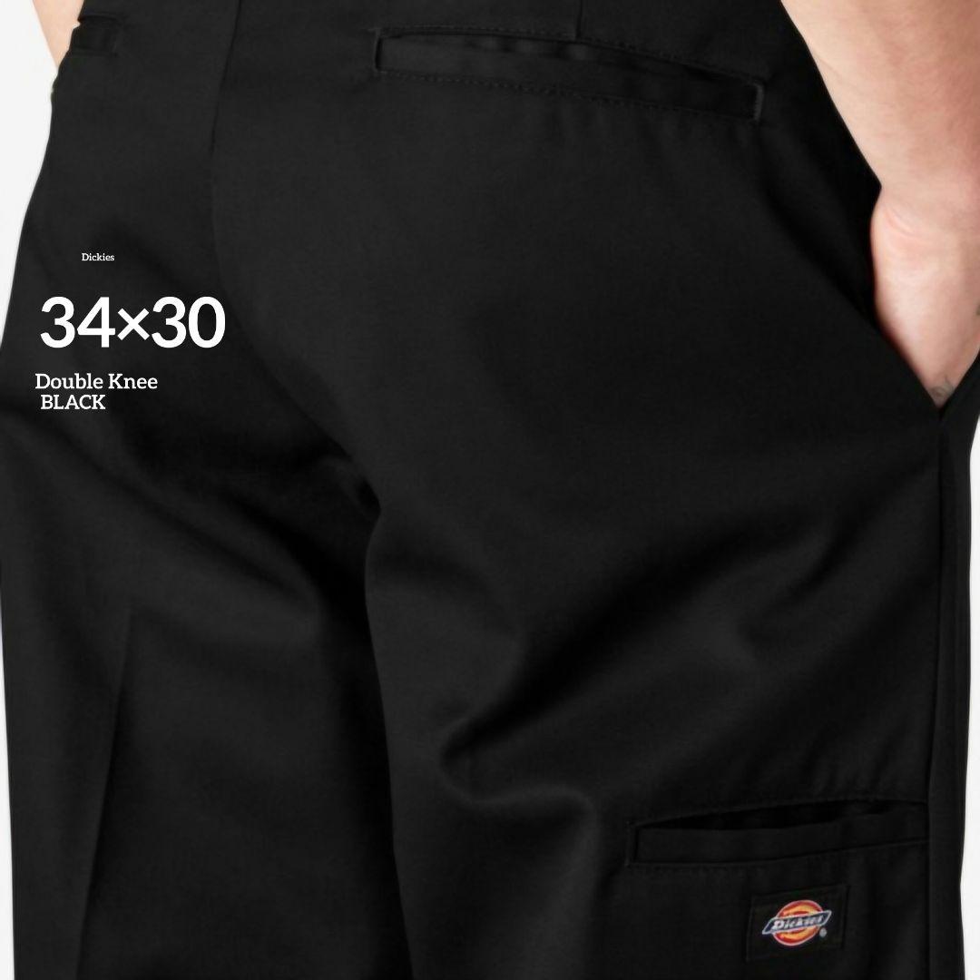 34×30【新品・未使用】ディッキーズ　ダブルニー　85283　BLACK