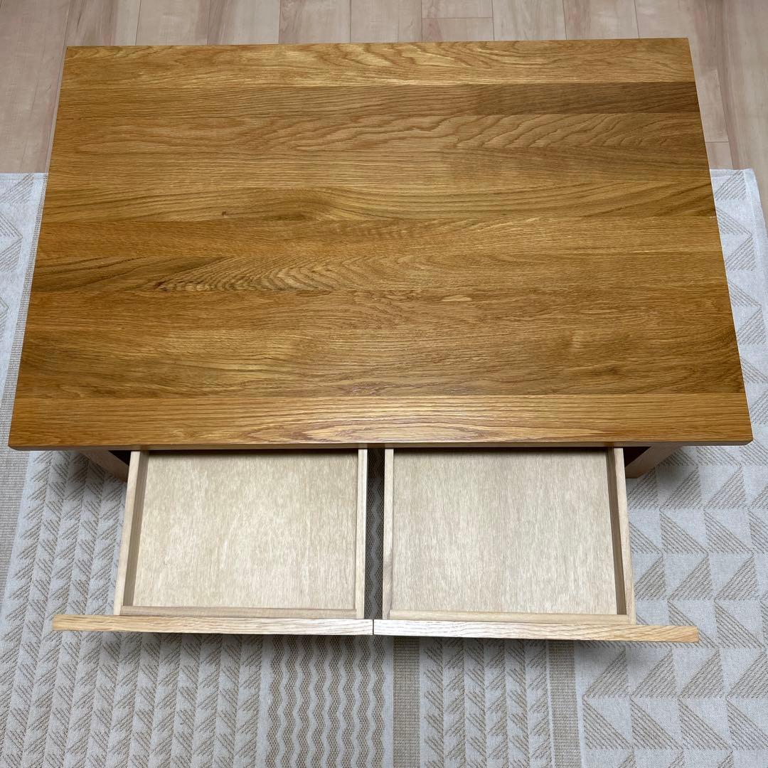 無印良品 ローテーブル 引き出し付き