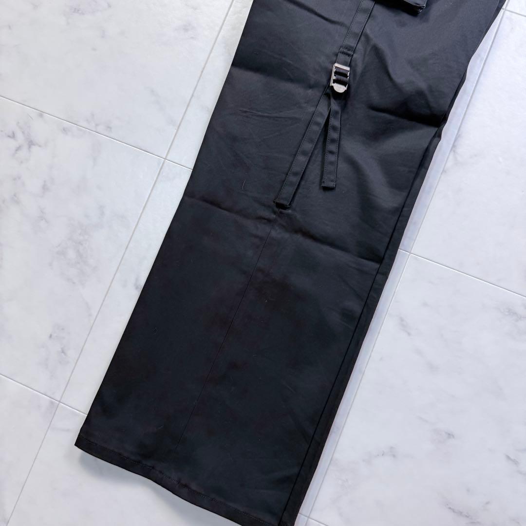 Burberry BLACK LABEL カーゴパンツ ブラック 多機能ポケット