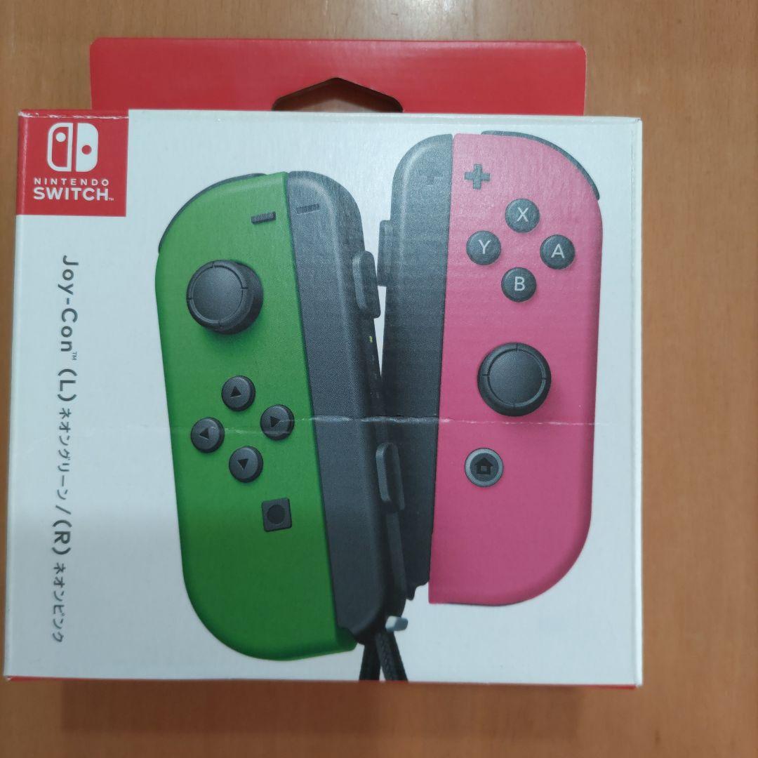 Switch 一式　箱綺麗 Joy-Con グリーン/ピンク 本体スタンド