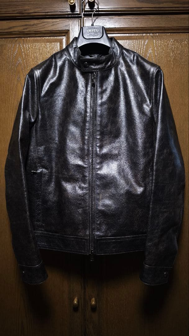 新品 EMMETI \"JURI\" 茶芯 カーフスキン　ユリ　ヴィンテージ加工　M