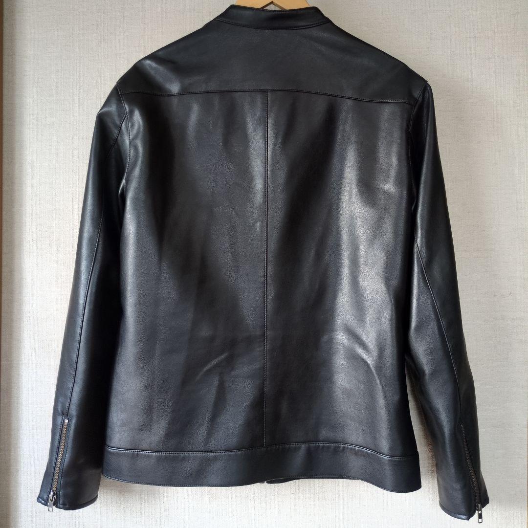 EDWIN シングルライダースジャケット XL ブラック 合成皮革 YKKジップ