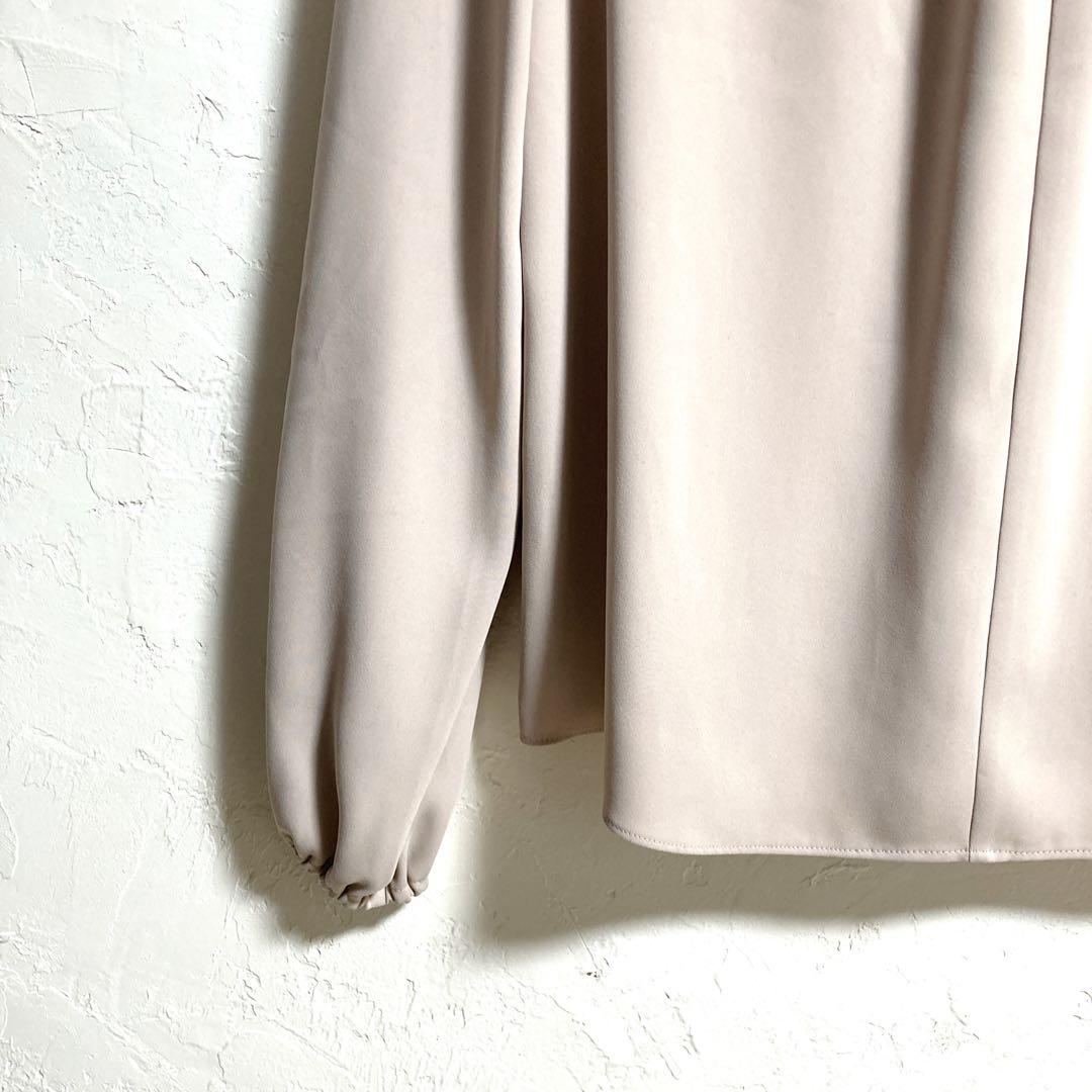 【極美品】FENNEL ギャザーネックブラウス グレージュ　M