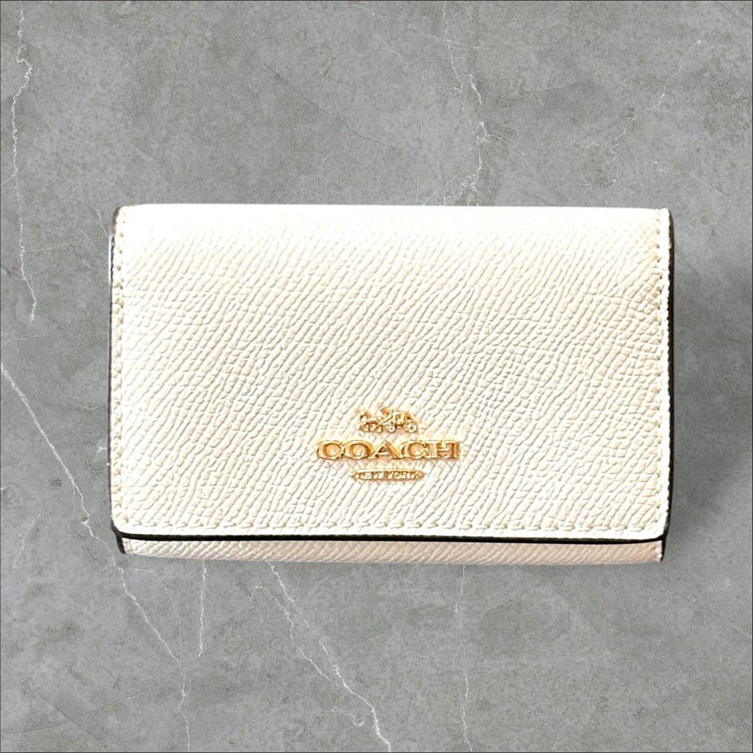 ✨新品未使用✨COACH コーチ キーケース レザー ホワイト 5連フック