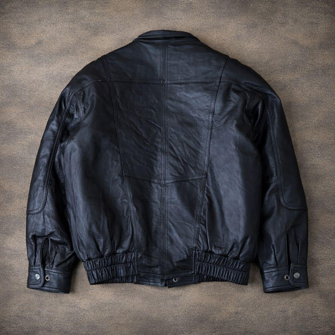 【羊革】90s vintage leather jacket g1a2 短丈