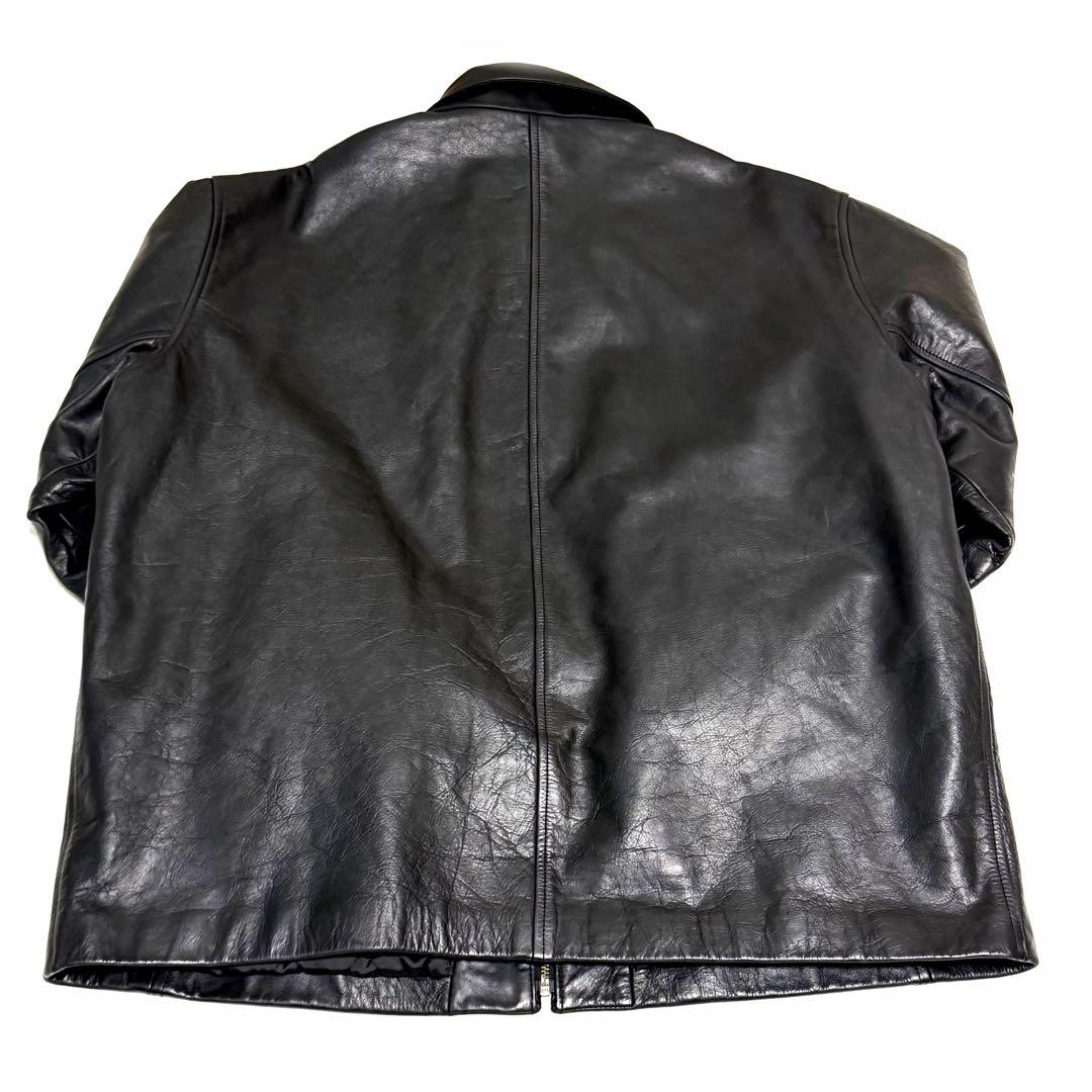 90s OLD GAP 本革 レザージャケット XL 極美品 紺タグ