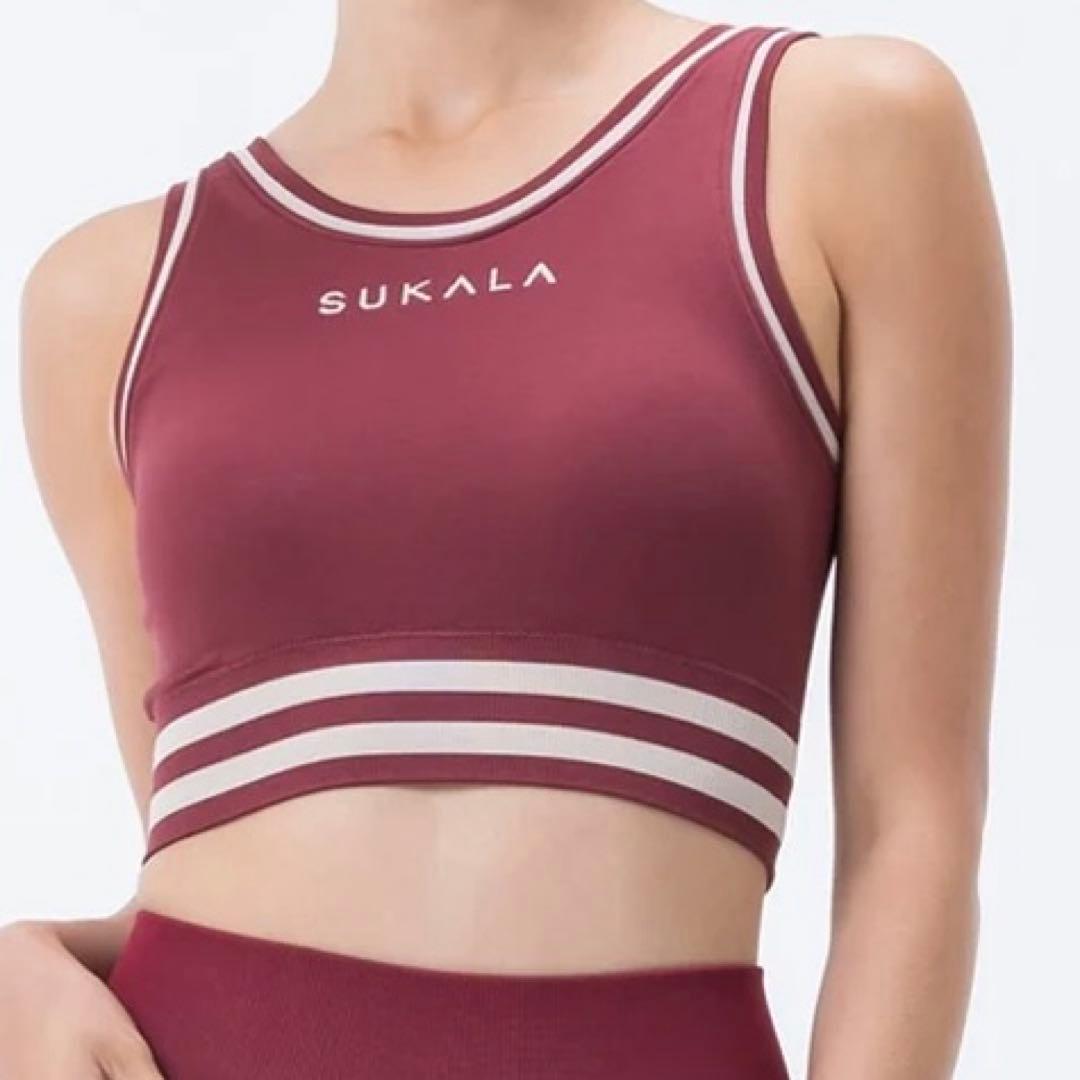 SUKALA ブラトップ付きカレッジVネックプルオーバー