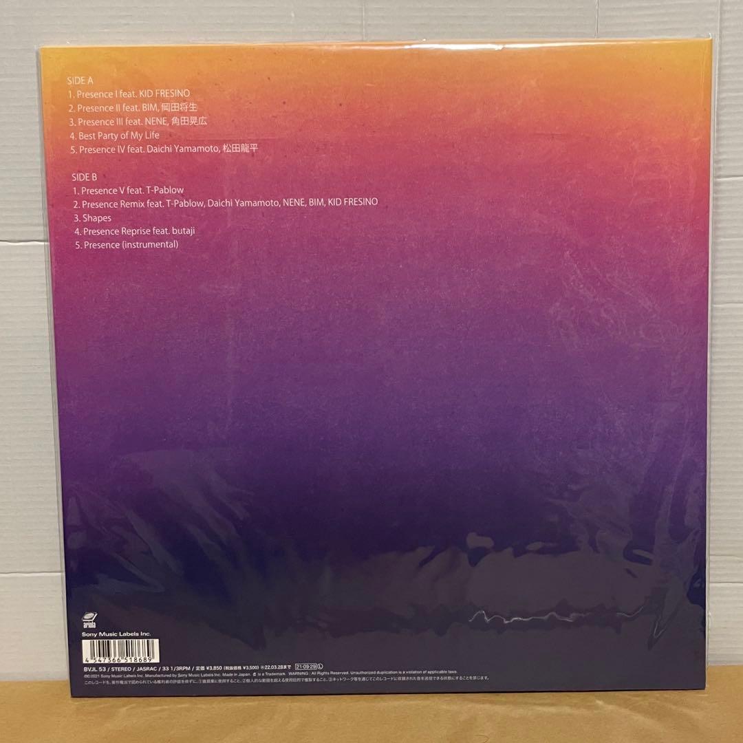 【未使用 1LP】Presence STUTS & 松たか子 アナログ盤