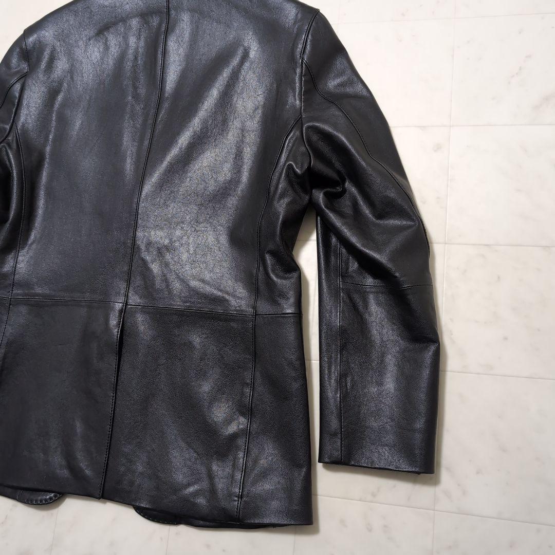 新品 2023年作品 JOSEPH ABBOUD レザーテーラードジャケット