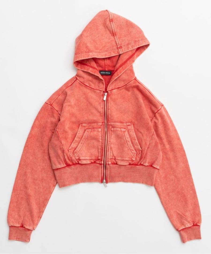 トップス MAISON SPECIALDouble Pocket Short Hoodie