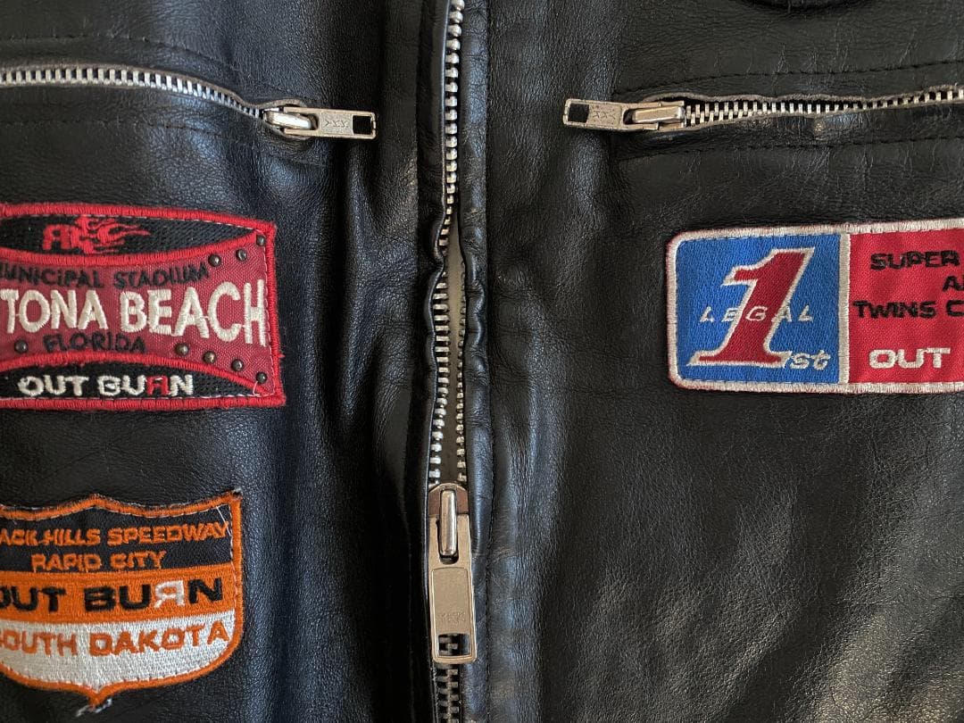 【貴重品】out burn アウトバーン　ライダース　レザー　　No.20
