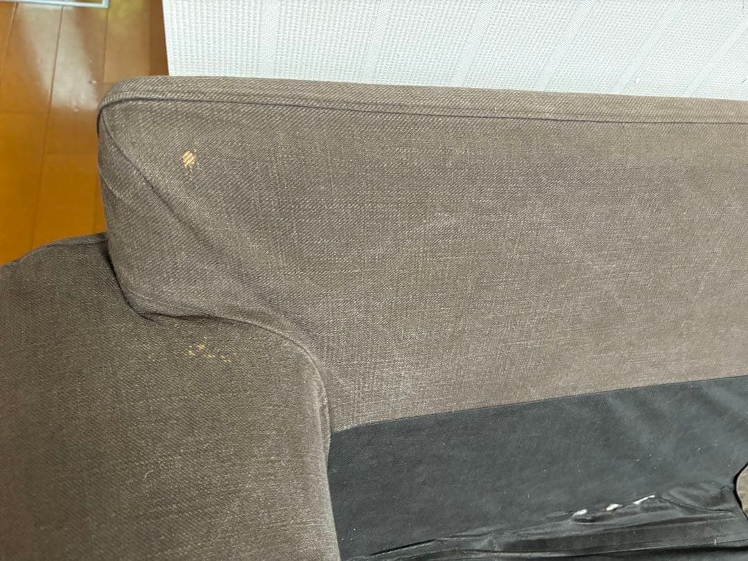 IKEA ソファ　エークトルプ　カバー　茶色