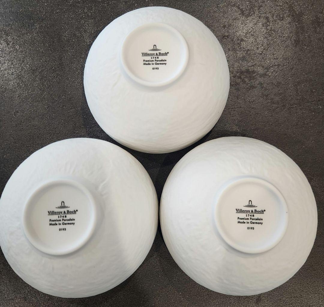 Villeroy & Boch ロックブラン スープボウル ×3つセット