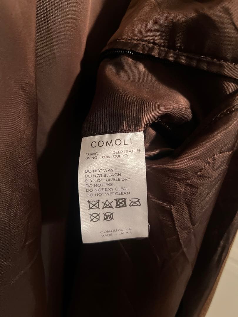 COMOLI ディアスキンスエードシャツジャケット
