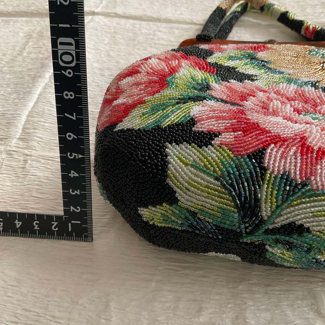 ビーズ刺繍 和装用バッグ　卒業式
