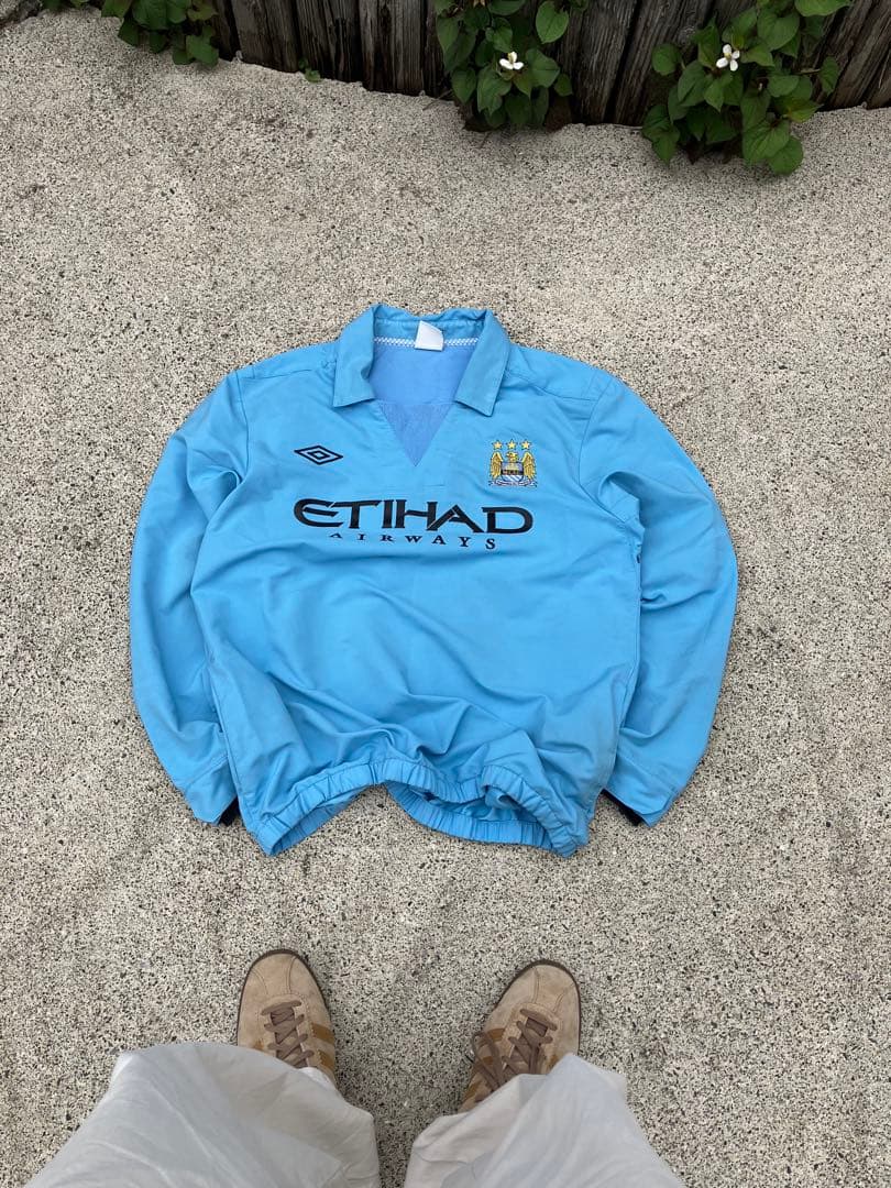 【希少】UMBRO×マンチェスターシティ/スウェット/ドリルトップ 2XL