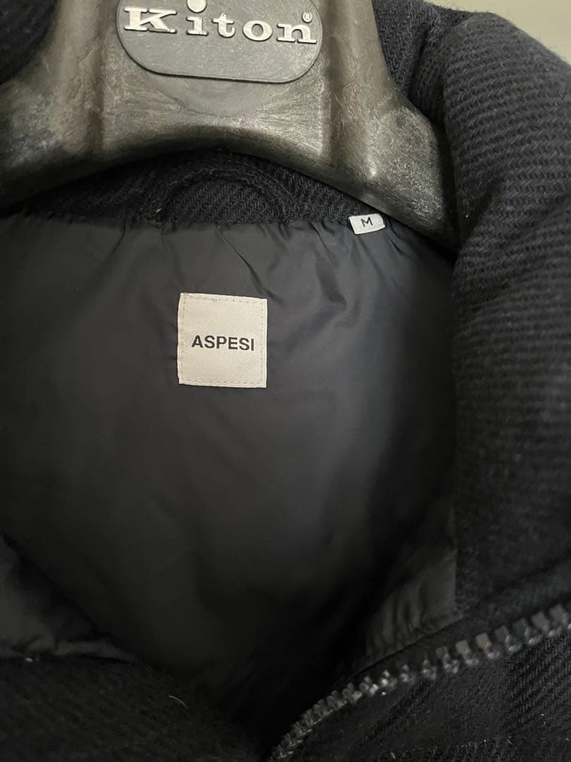 新品同様　ASPESI アスペジ　ウールダウンベスト M