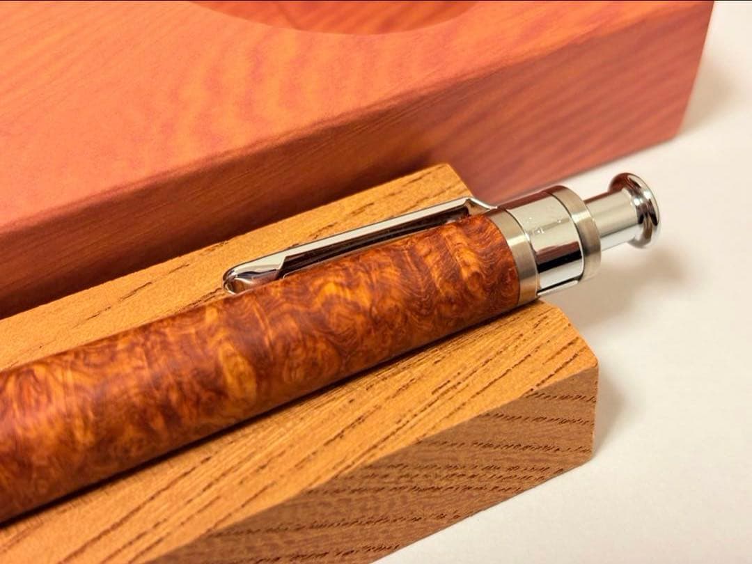 【新品未使用】工房楔 花梨こぶ杢 シャープペンシル 0.5mm ペンシル楔