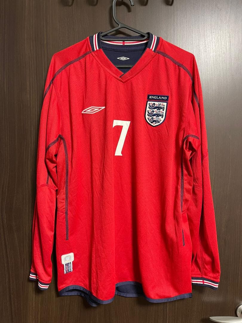 イングランド代表 Beckham ベッカム 両面着用 日韓ワールドカップ 中古