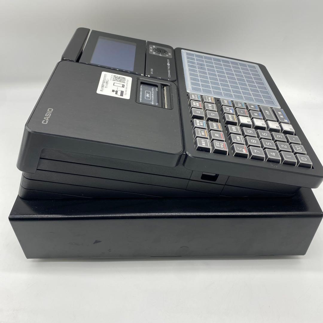 カシオ電子レジスター ブラックcasio SR-C550-4SBKブラック4部門