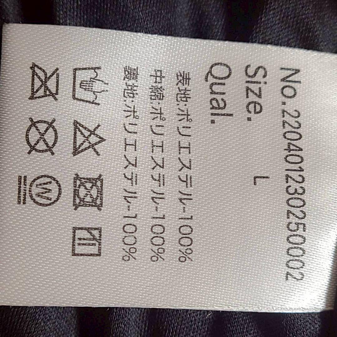 アダムスジャグラー ダウンベスト フード スタンドカラー 2WAY L ロゴ
