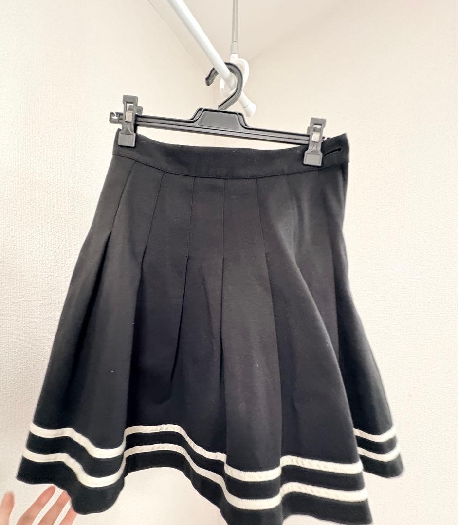 Agnes bブラックブレザー スカート