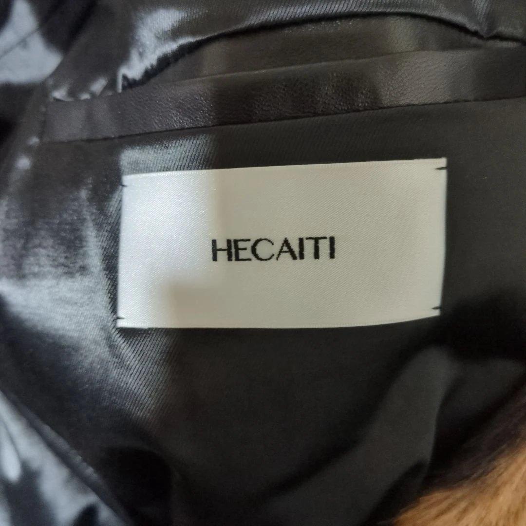 HECAITI ヒョウ柄 ロングファーコートセリーヌ