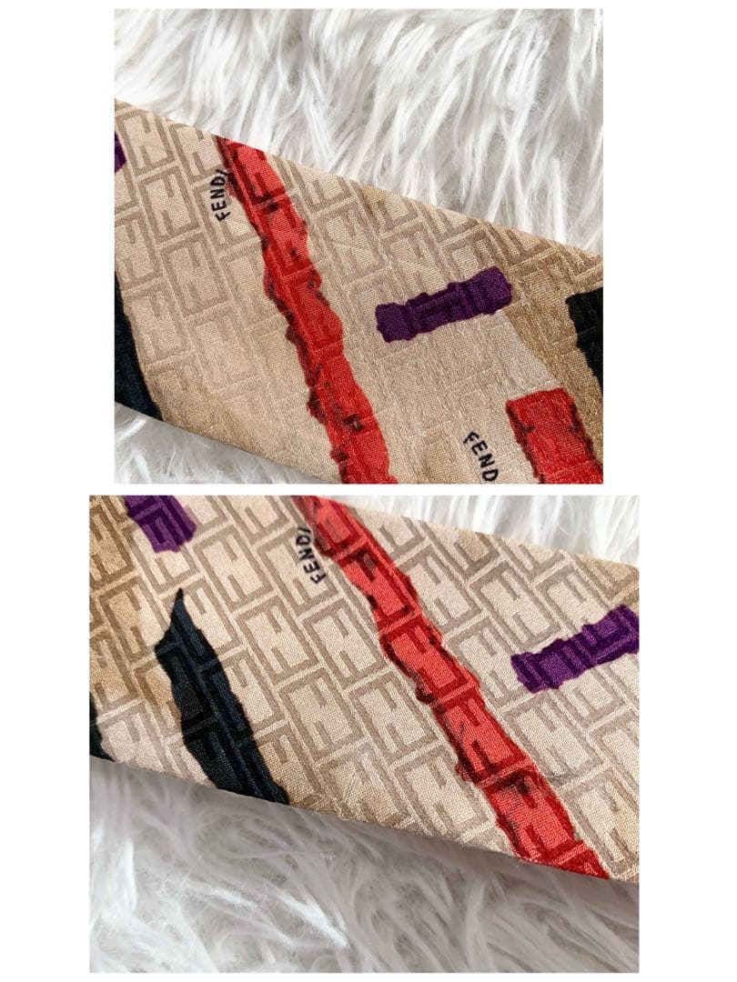 FENDI　フェンディ　FFロゴ　ズッカモチーフ　バッグモチーフ　ラッピー