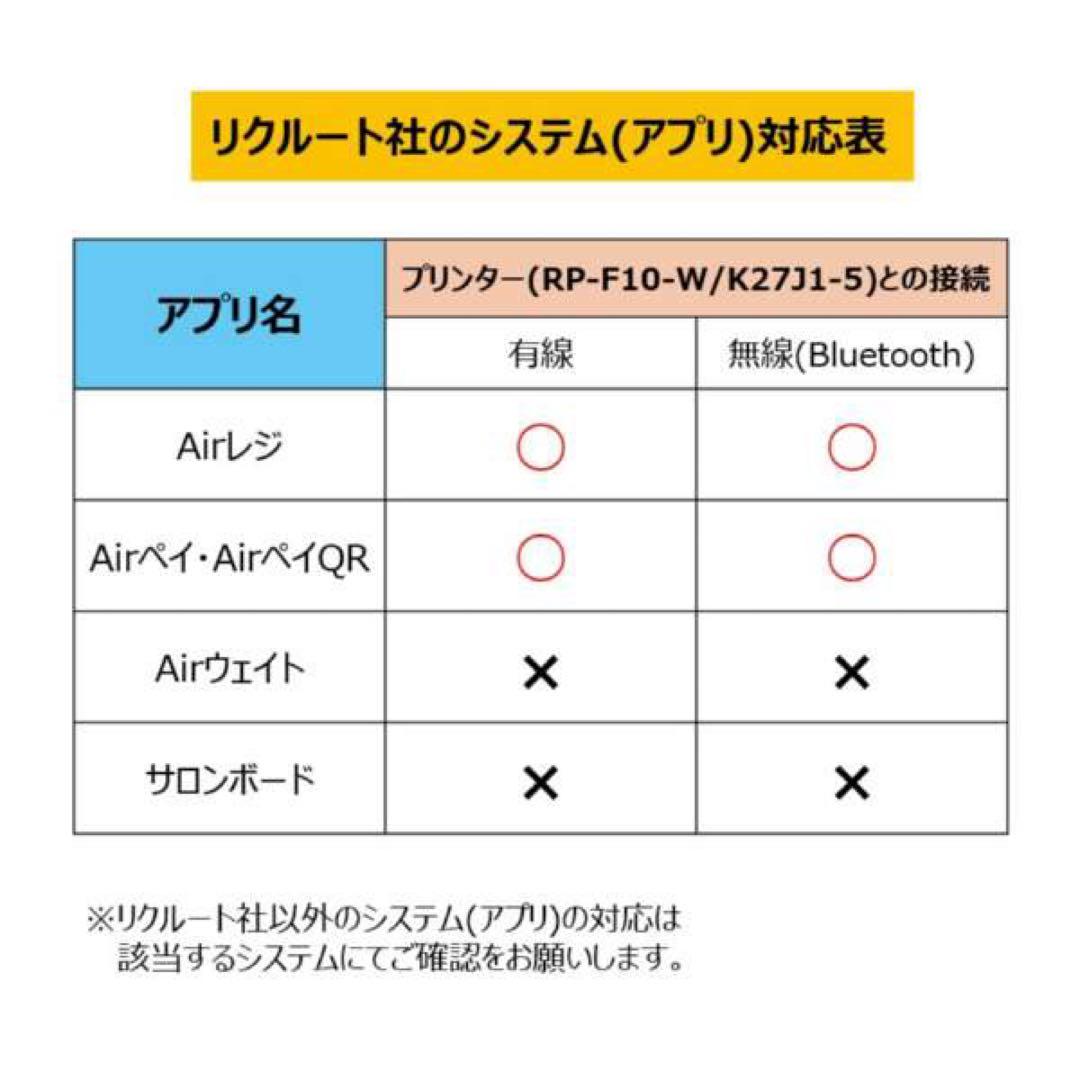 【ららら】エアレジ スターターパック レシートプリンターセット ホワイト