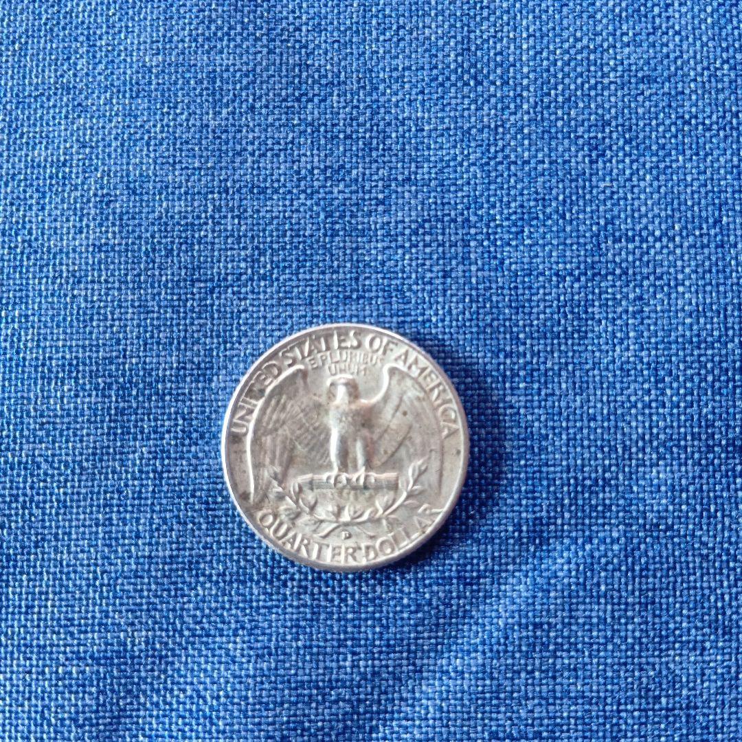 1964年 アメリカ合衆国 クォータ銀貨 4枚セット